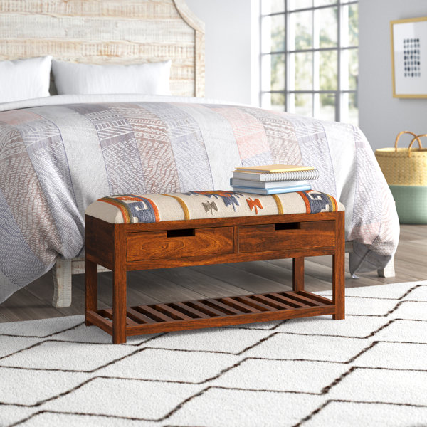 Mistana™ Vienna Solid Wood Drawer Storage Bench & Reviews Wayfair Canada